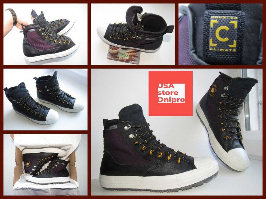 Мембранные, зимние хайтопы Converse All Terrain Climate WP р 43 (28см)