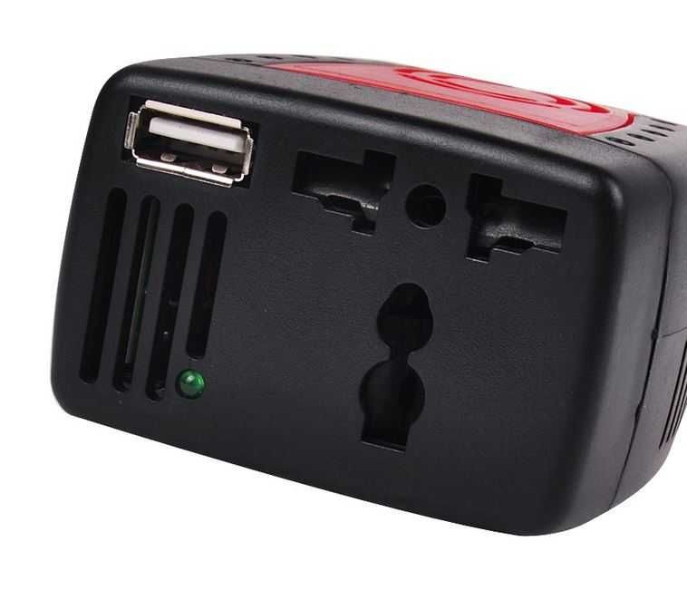 Компактный мини преобразователь 12В - 220В / инвертер в прикуриватель.