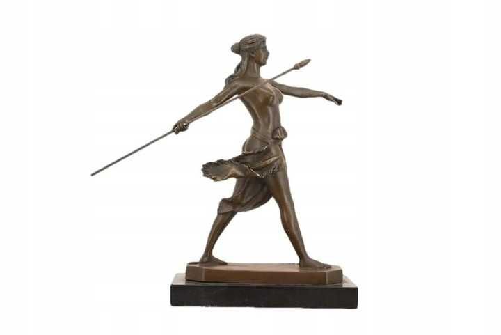 Amazonka z Włócznią - Diana - Bogini Łowów Mitologia - Figura z Brązu