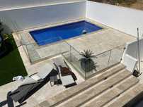 Vedação de piscina em vidro