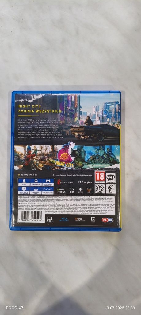 Gra Cyberpunk 2077 na PlayStation 4
