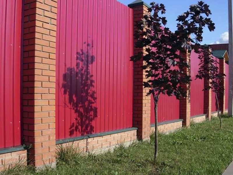 Установка ЗАБОРА • из профнастила • НЕДОРОГОЙ забор под ключ