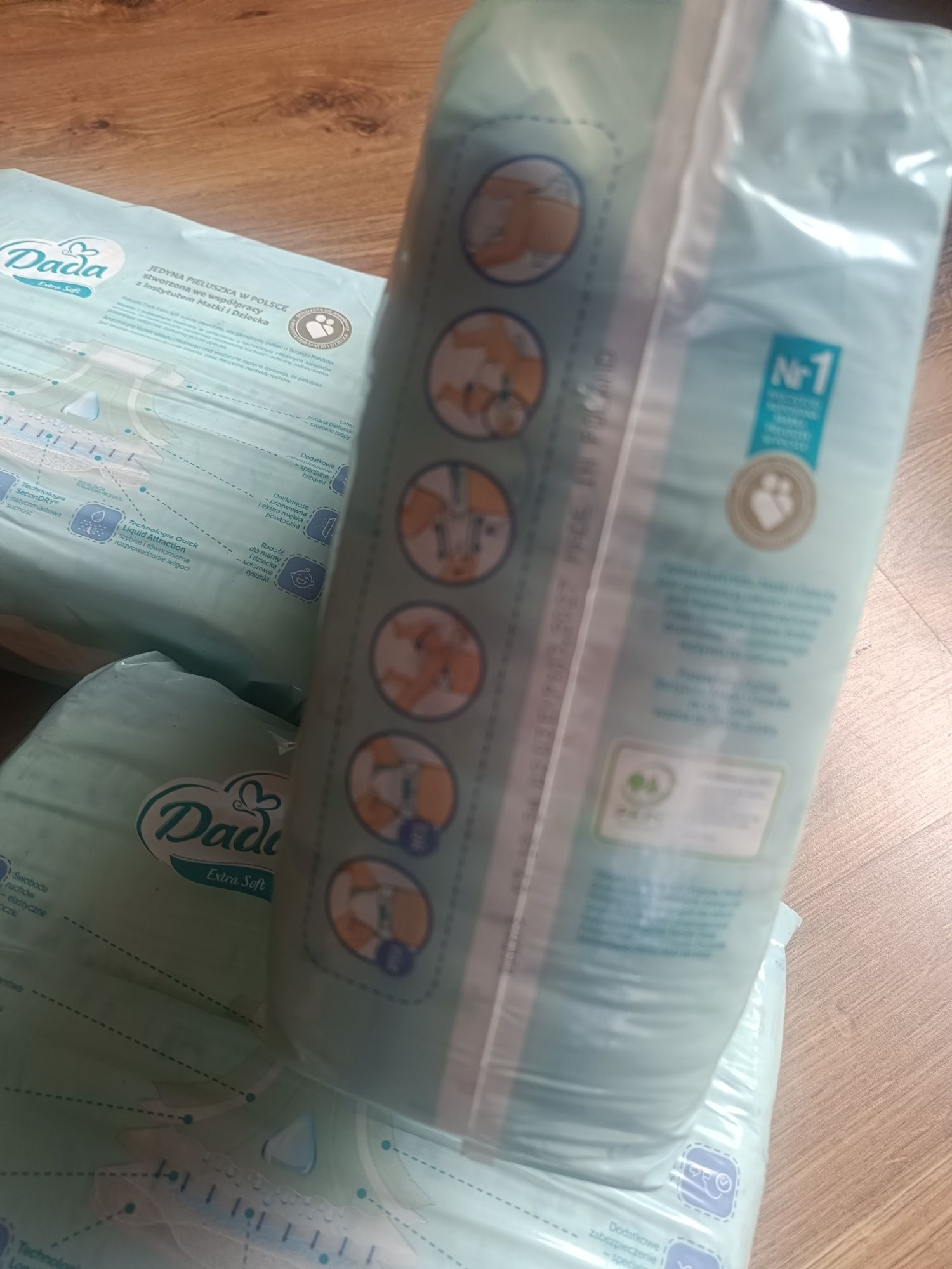 Pieluchy jednorazowe pampersy Dada Soft care 3szt rozm 5