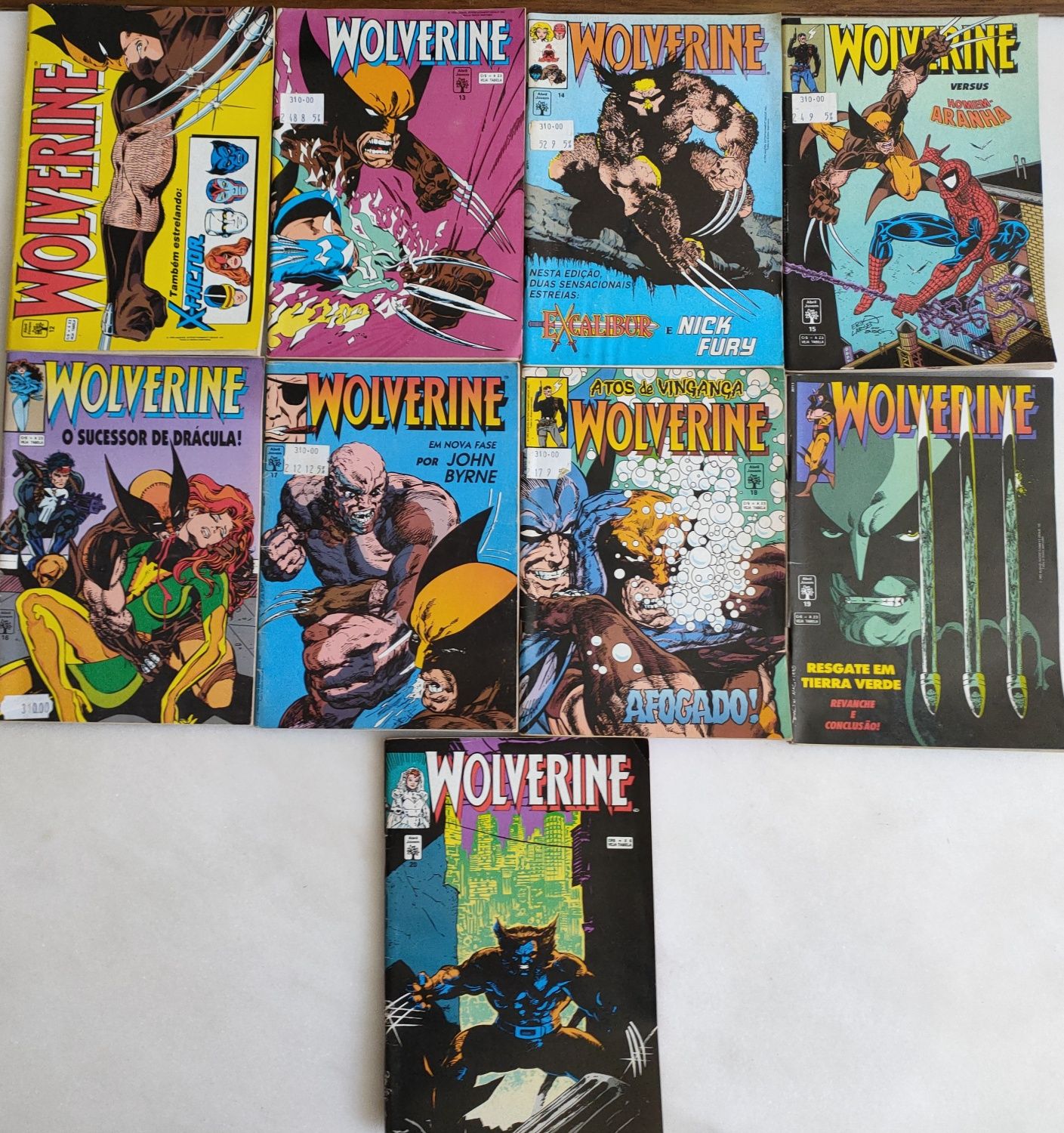 Revistas Marvel Wolverine vários números