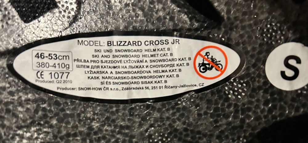 Kask narciarski marki Blizzard . Rozmiar S