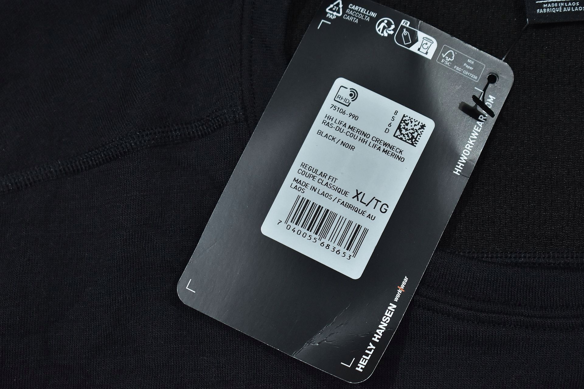 HELLY HANSEN Lifa Merino Crewneck Męska Koszulka Termoaktywna XL