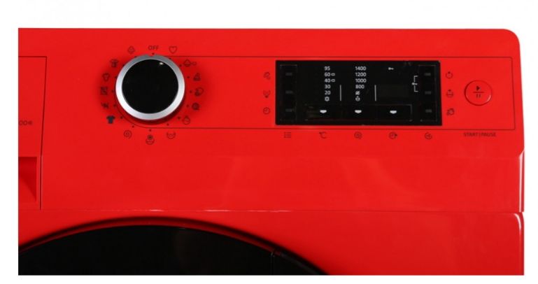 Стиральная машина красная