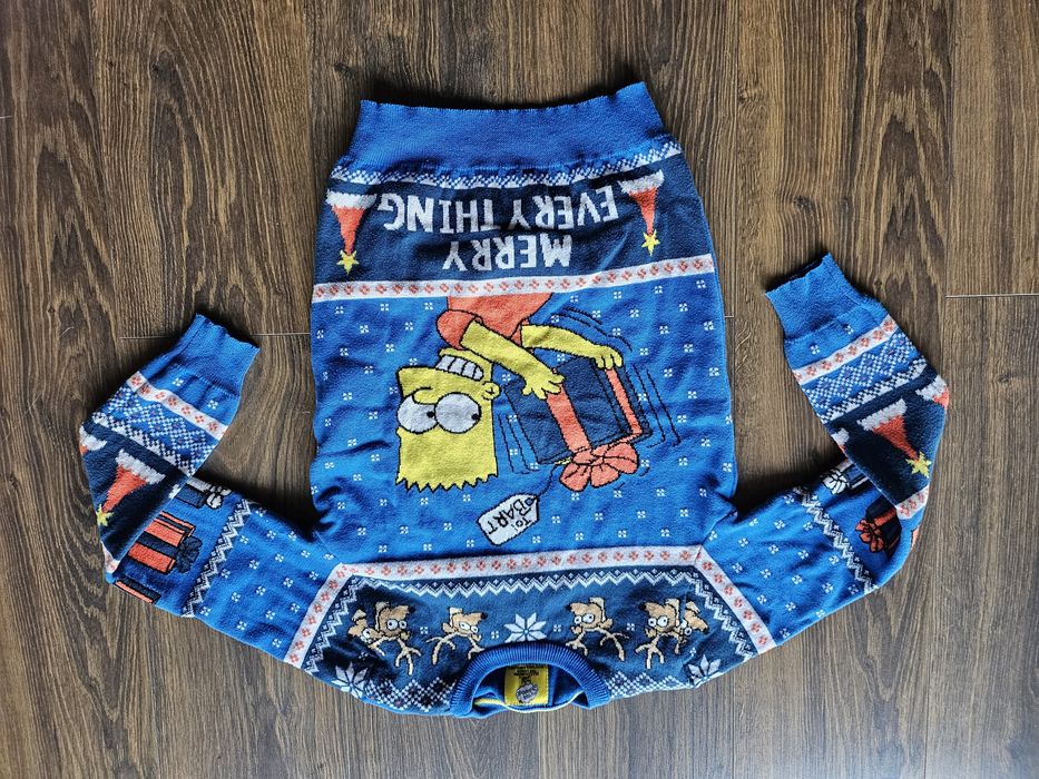 Sweter świąteczny chłopięcy 146 Simpsons Bart Boże Narodzenie