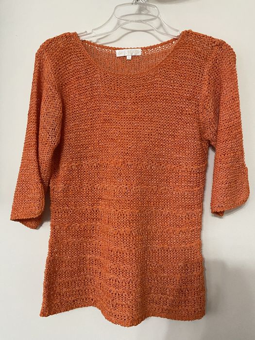 sweterek damski pomarańczowy