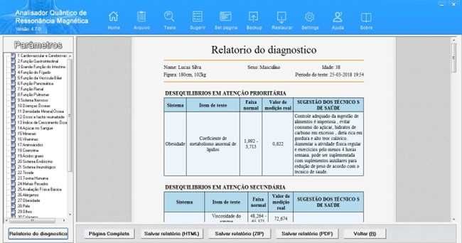 Analisador de Ressonância Magnética Quântica TOUCH NATURALEZA® Tech
