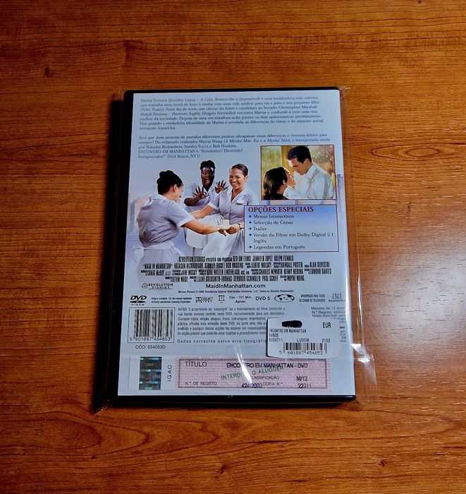 ENCONTRO EM MANHATTAN (Jennifer Lopez/Ralph Fiennes) NOVO/Selado