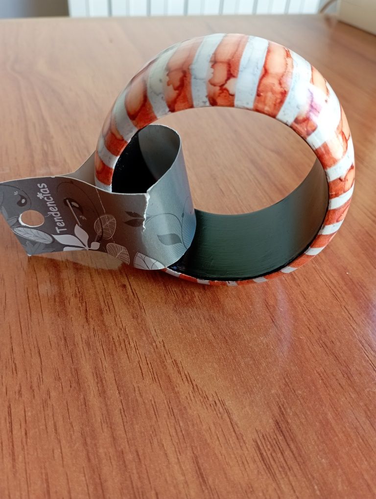 Pulseira Laranja às riscas Nova