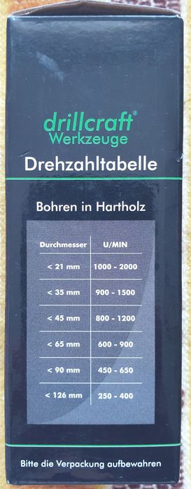 Drillcraft puszkowy frez do drewna nowy