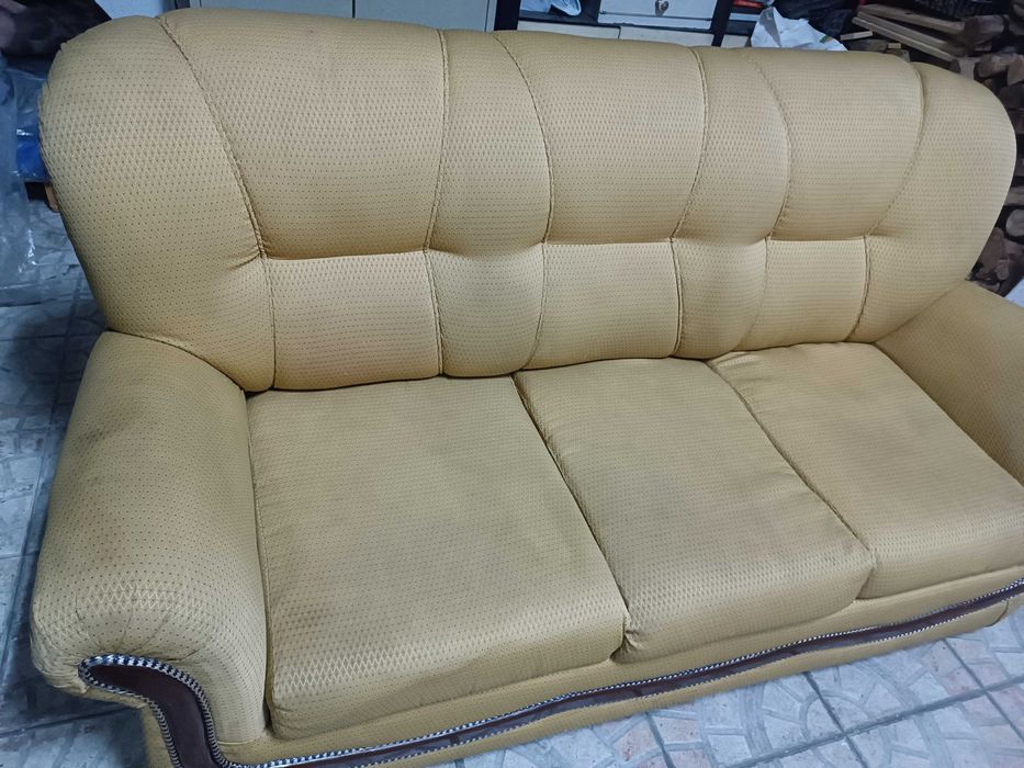 Sofá 3 Lugares - Creme - Venda Rápida