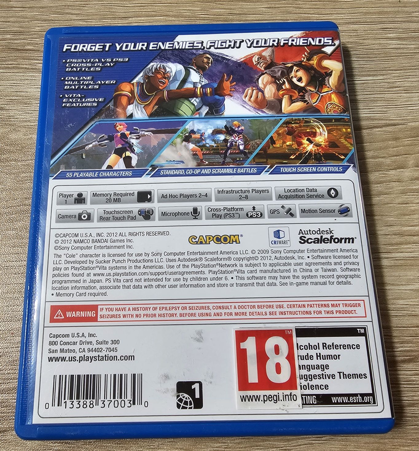 Street Fighter X Tekken PS Vita
