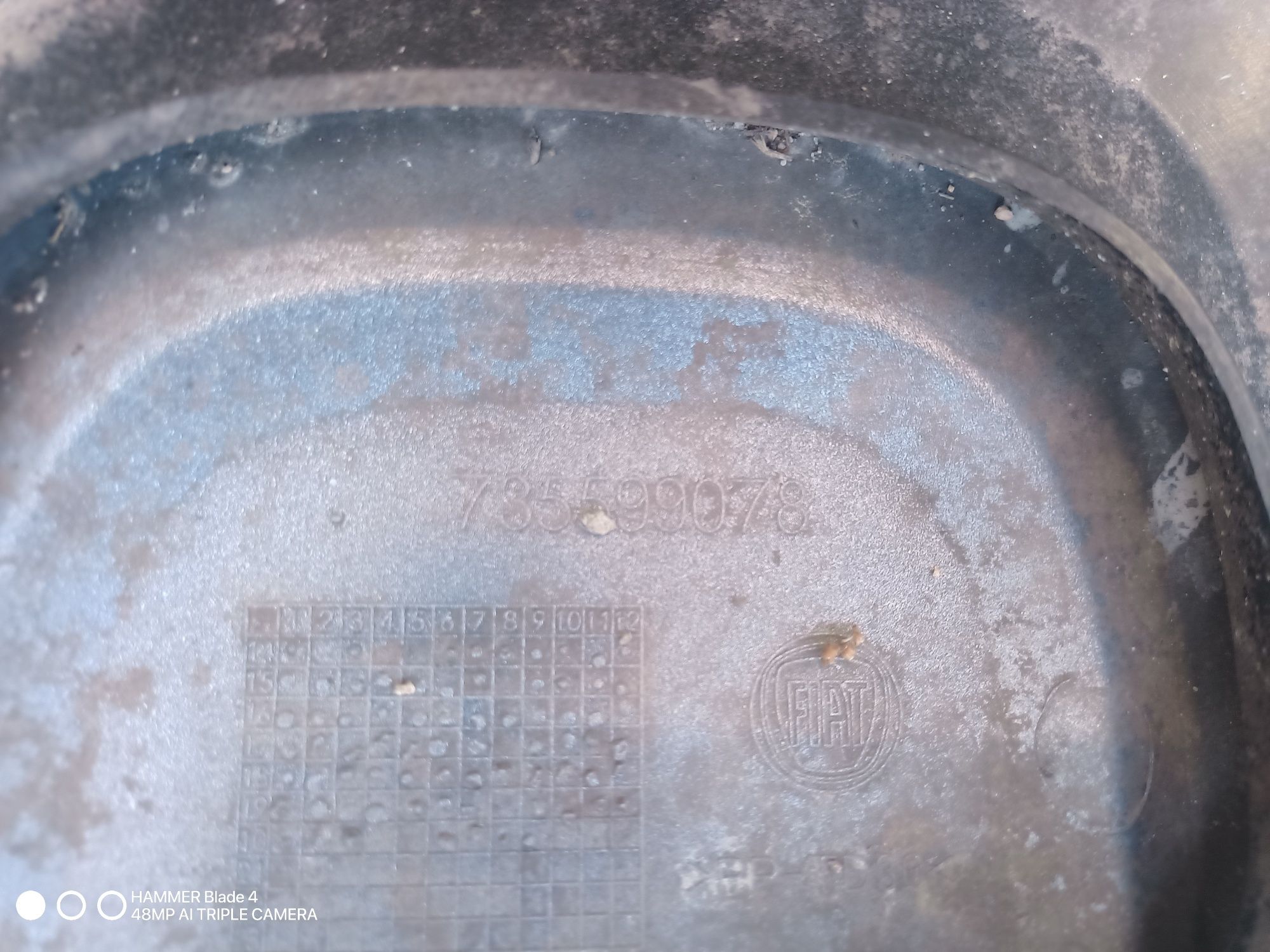 Fiat panda III cros zderzak tył 12-