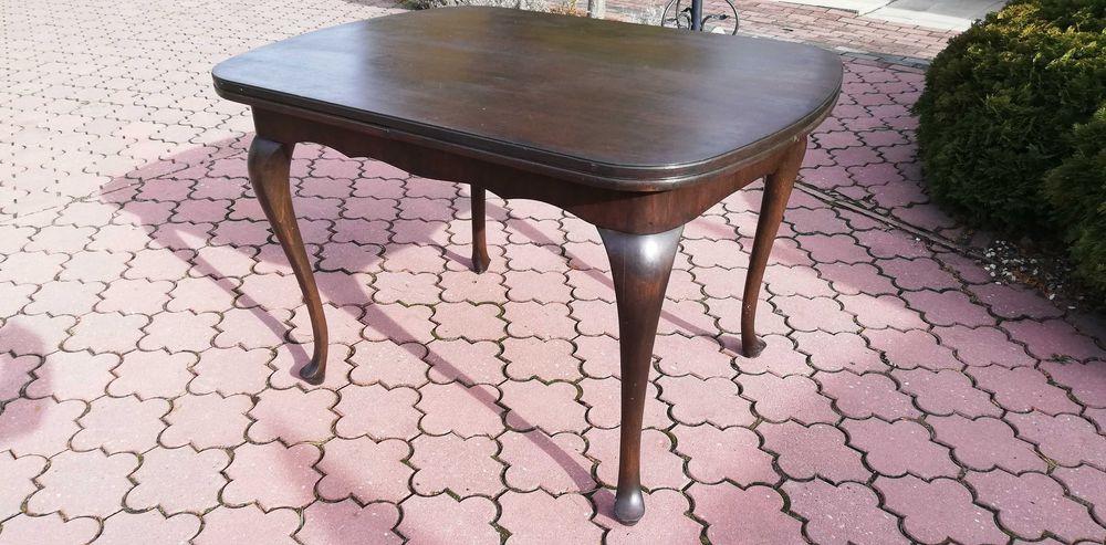 Stół drewniany ludwikowski chippendale rozkładany krzesła komoda szafa