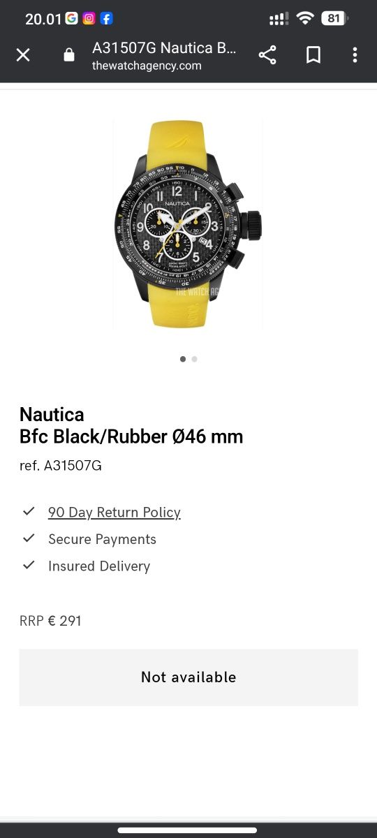 Relógio Nautica BFC Chronograph