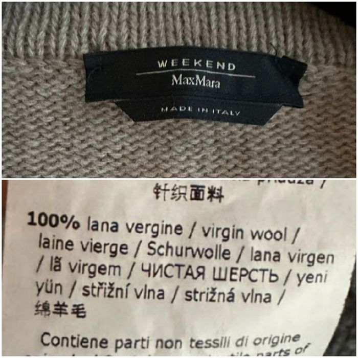 Max Mara Weekend Nowy wełniany sweter kardigan