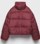 Бордова куртка-пуфер Zara, р.XS-S