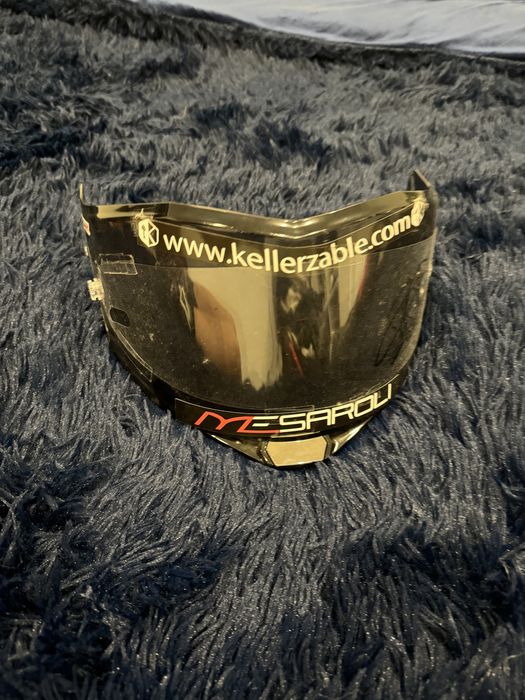 Viseira do Rinaldi e tear off do Bagnaia