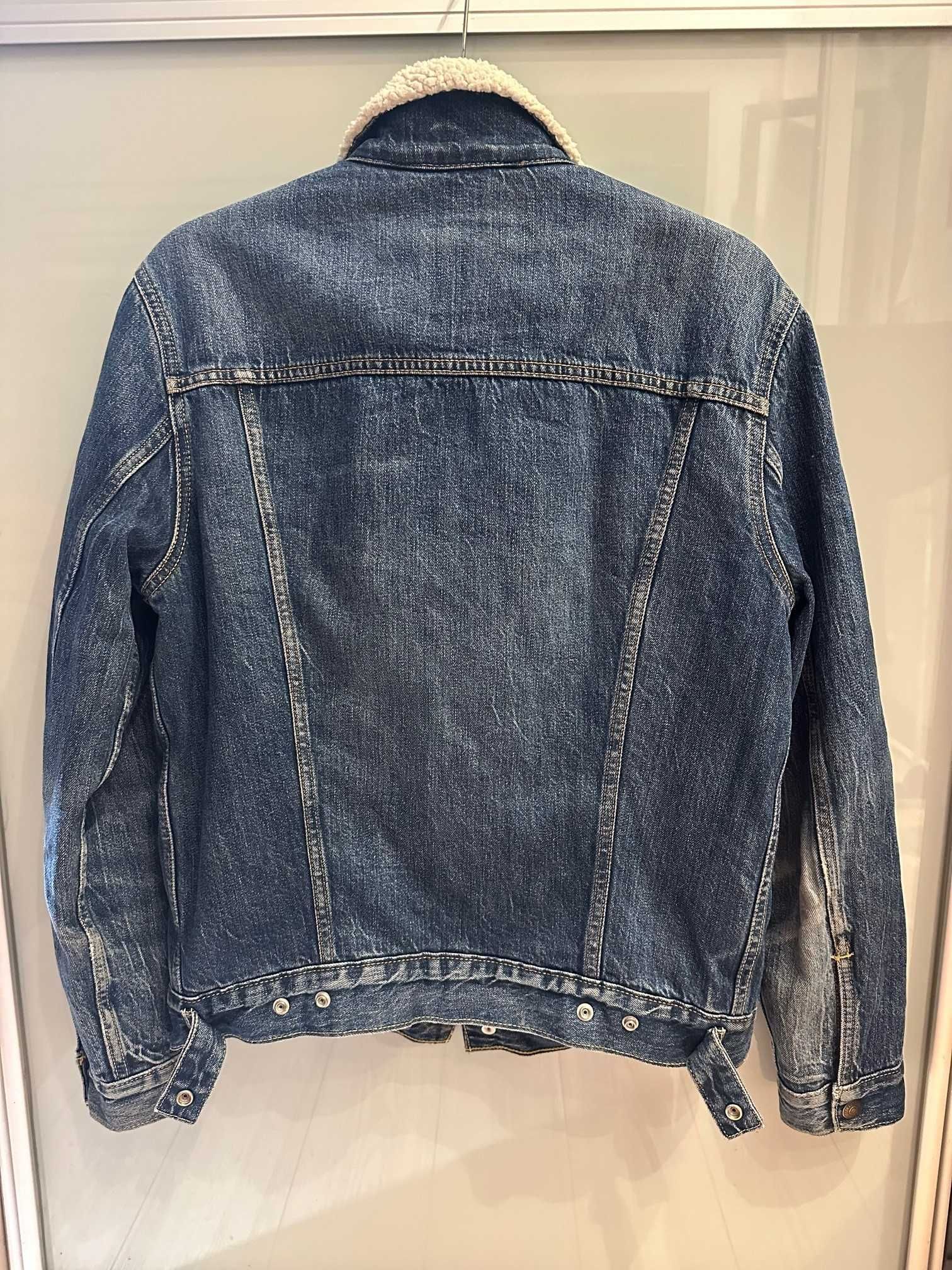 Levis premium kurtka jeansowa z futerkiem rozm S