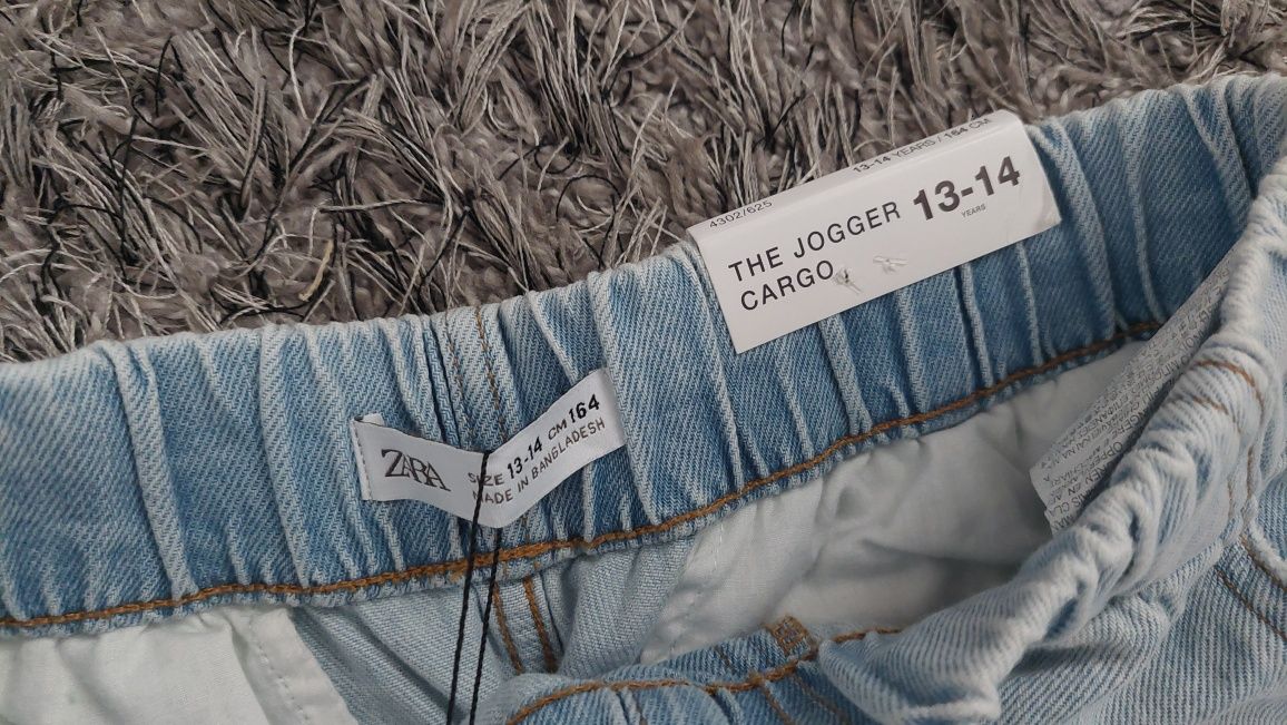 Jeansy Jogger cargo Zara Nowe 13-14 lat