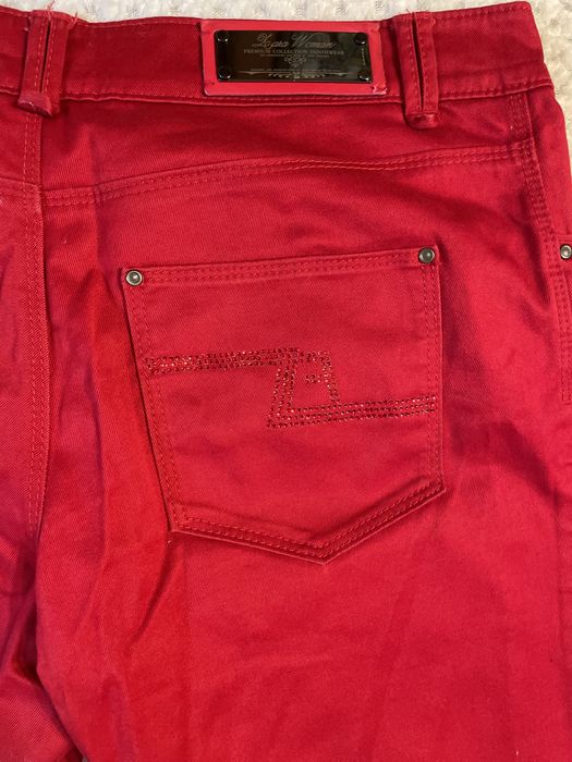 Czerwone spodnie Zara 38