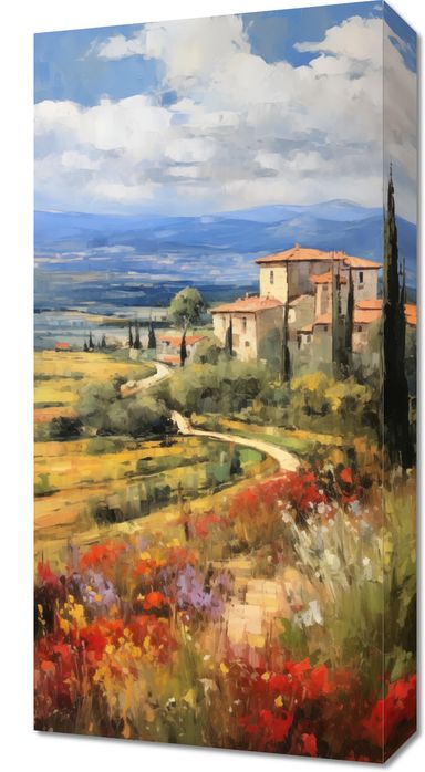 Obraz 30x60cm Toskańskie Poranne Widoki