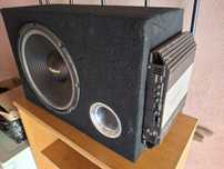 Subwoofer ( skrzynia basowa) + wzmacniacz