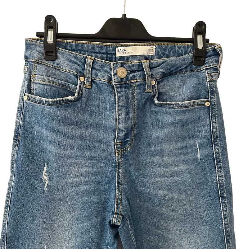 Skinny Jeans com Rasgões - Zara