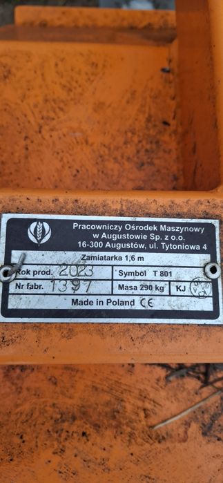 Zamiatarka likwidacja gospodarstwa