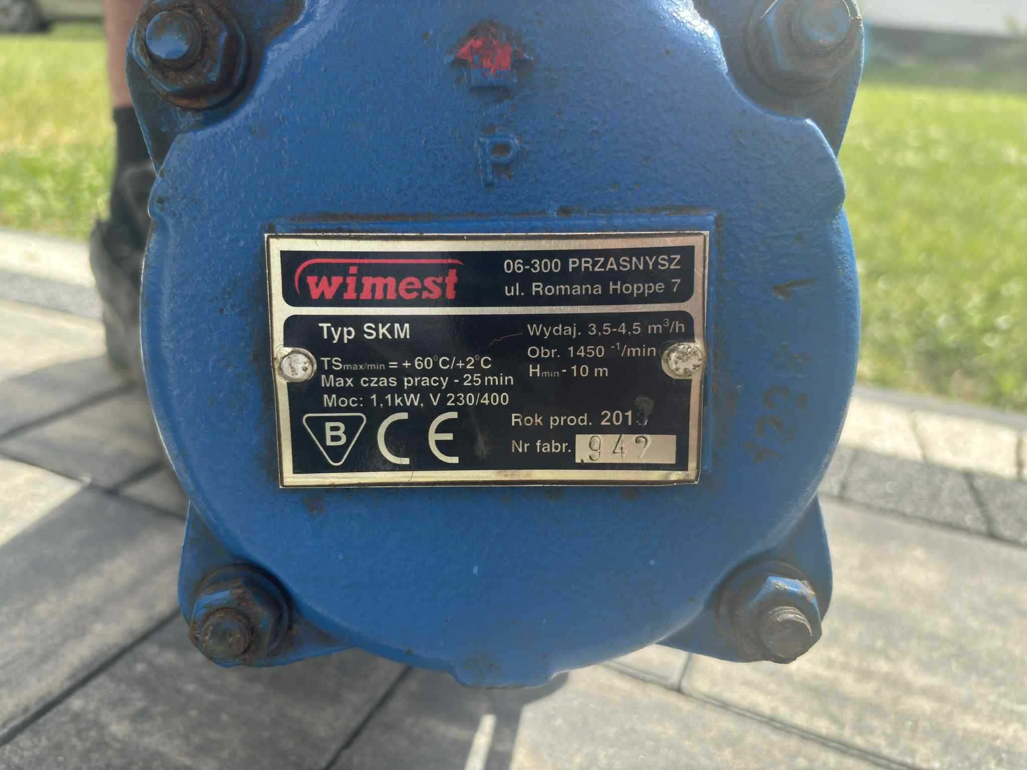 Pompa hydroforowa SKM 1,1kW 230V Wimest