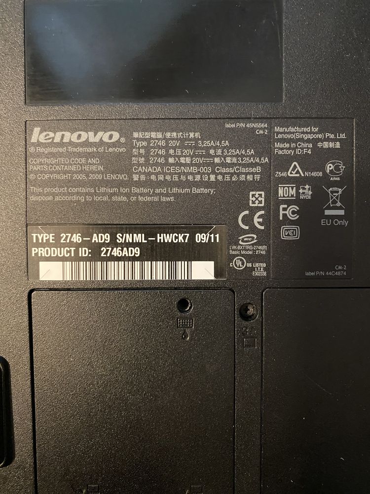 Ноутбук Lenovo ThinkPad SL 500