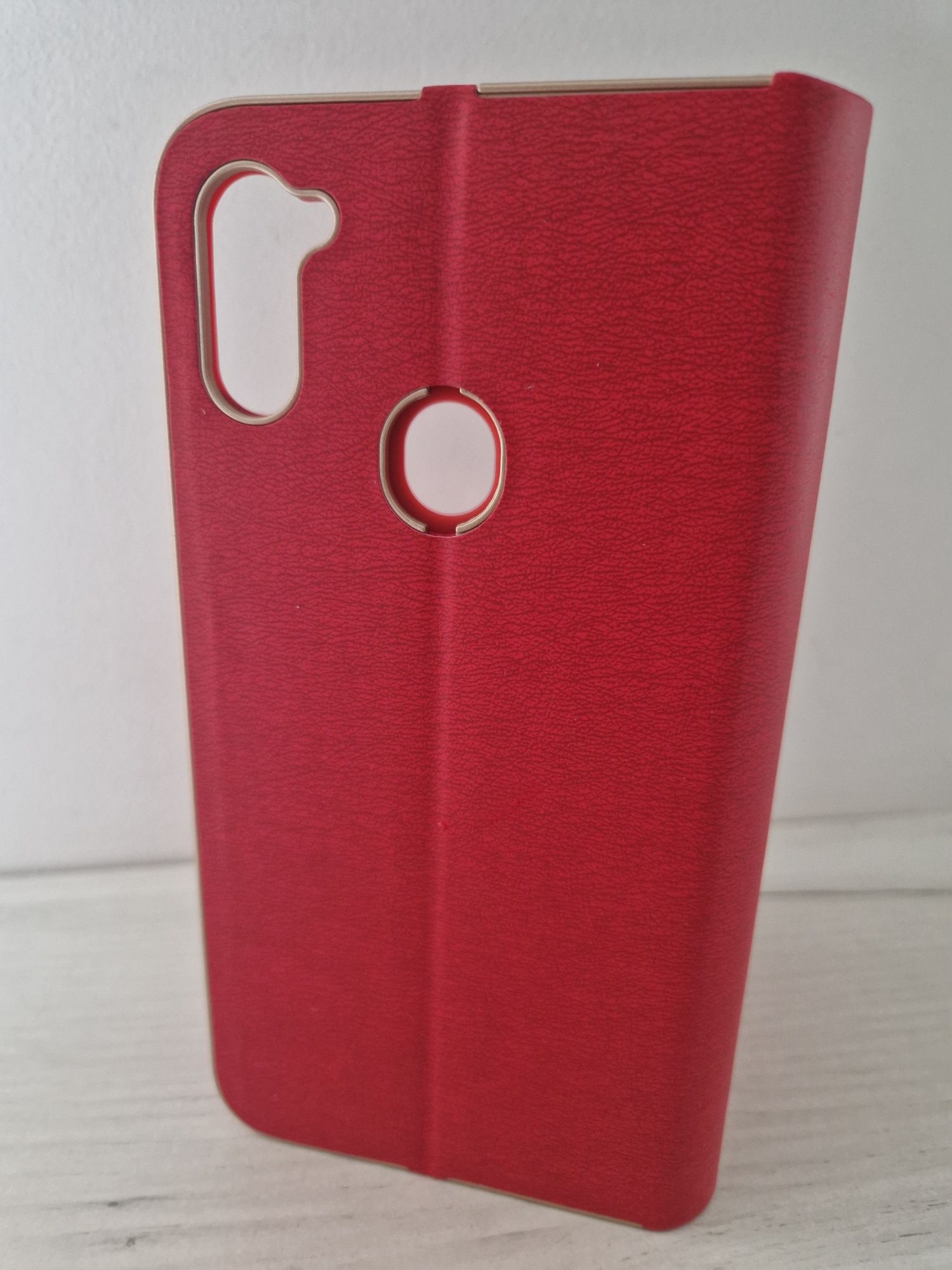 Kabura Vennus Book z ramką do Samsung Galaxy A11/M11 czerwona
