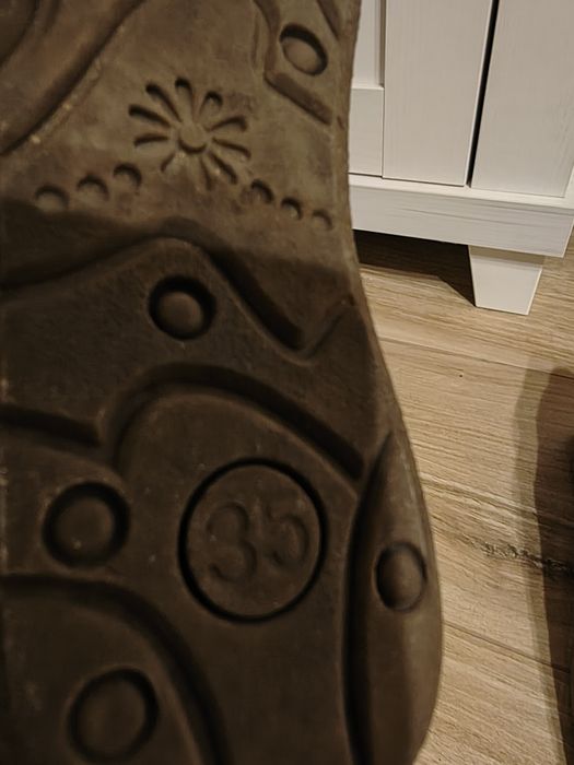 Śniegowce brązowe kozaki zimowe