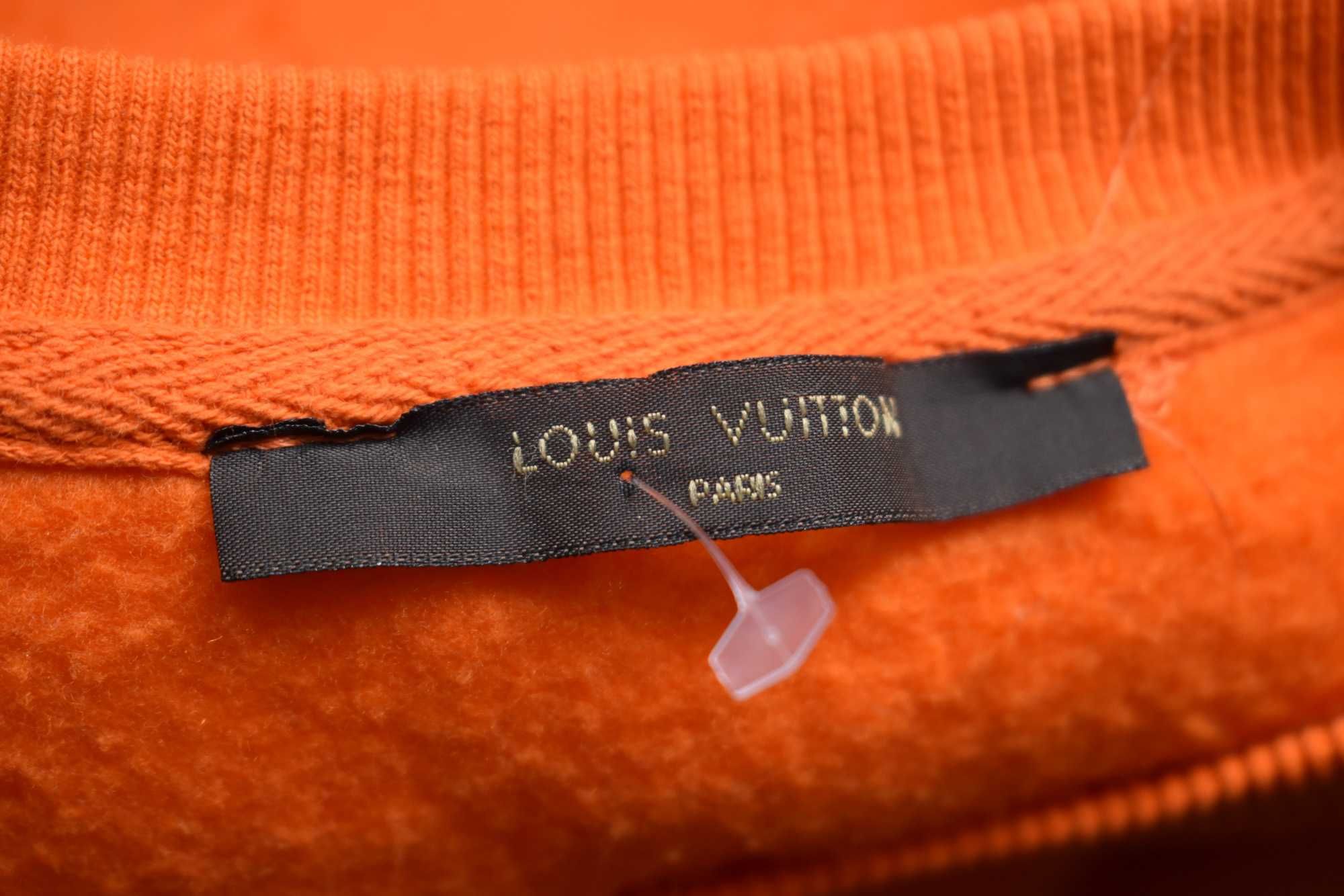 Bluza M L bawełniana Louis Vuitton tłoczony wzór teksturowa sweatshirt