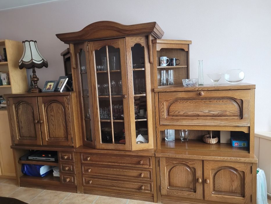 Meble holenderskie regał stół krzesła dębowe