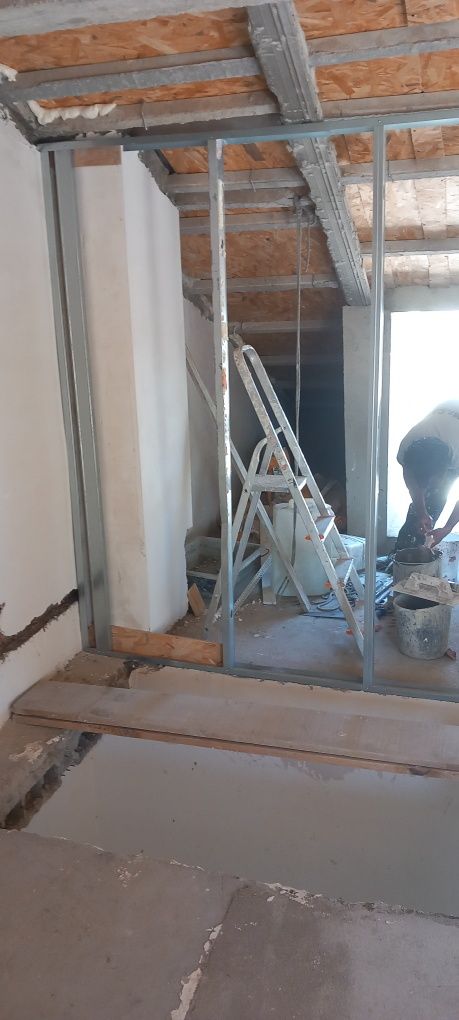 Trabalhos em pladur e pintura