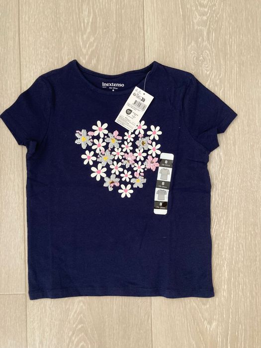 Bluzka z krótkim rękawem t-shirt in-extenso rozm. 128 nowa