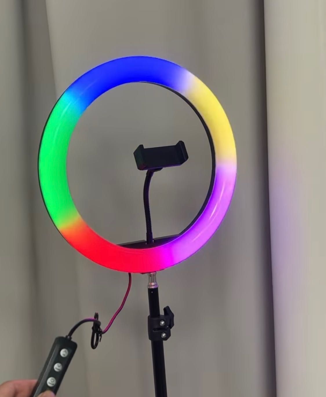 Кільцева лампа 26 см USB RGB