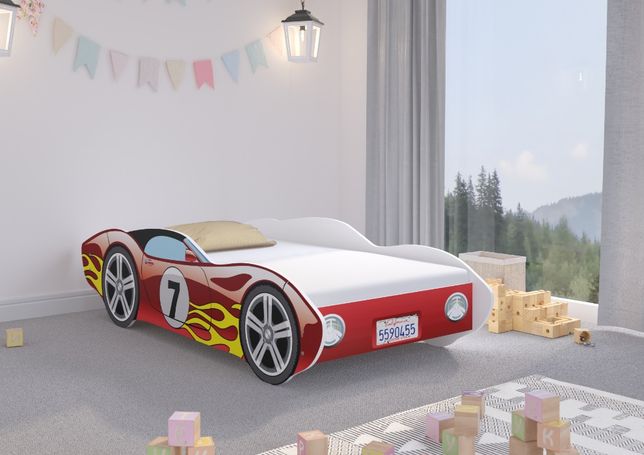Łóżko dziecięce Auto CORVETTA 160x80 + materac - SAMOCHÓD !