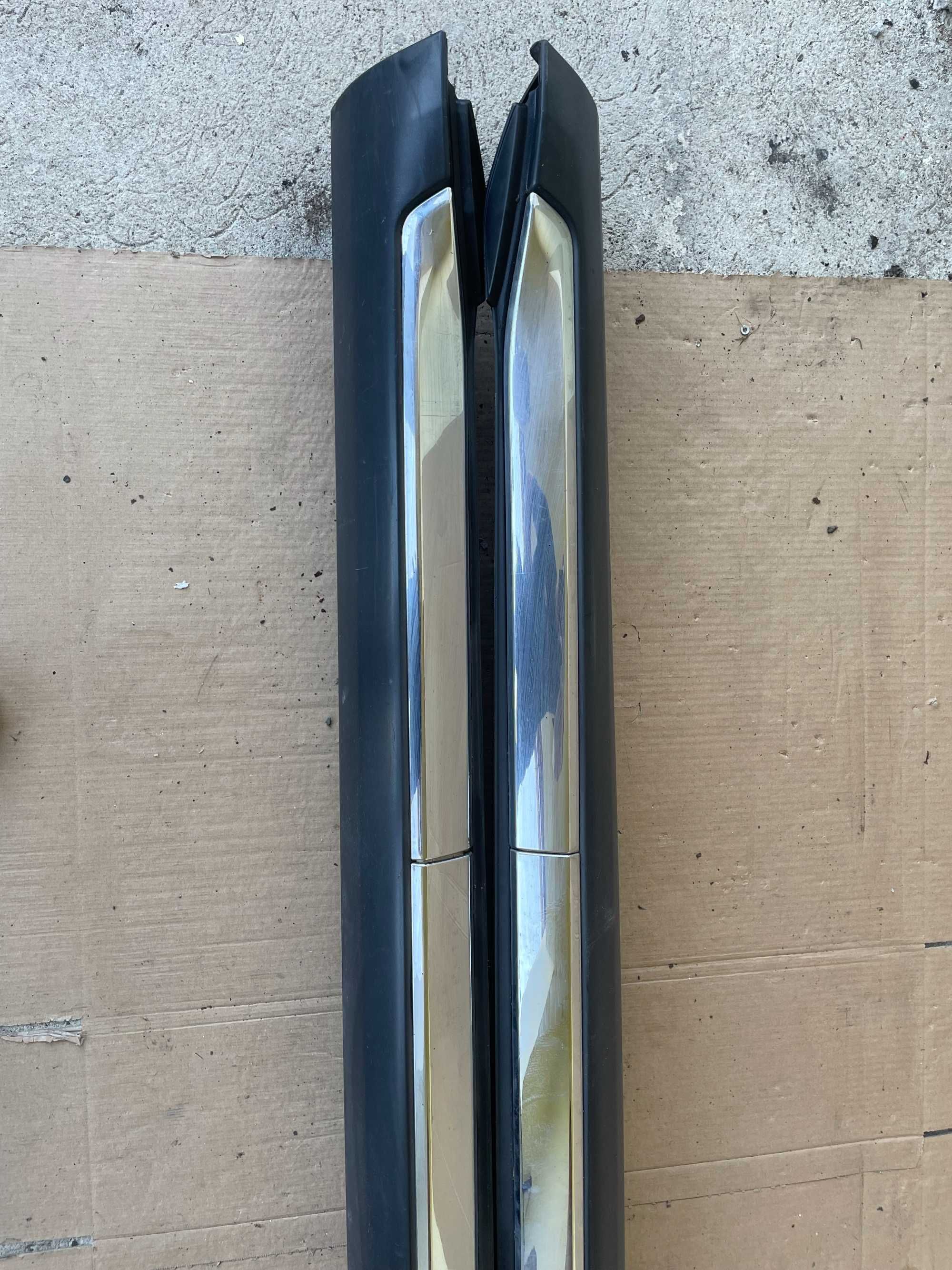 Listwy progowe progi Peugeot 4007 nakładka na próg chrom