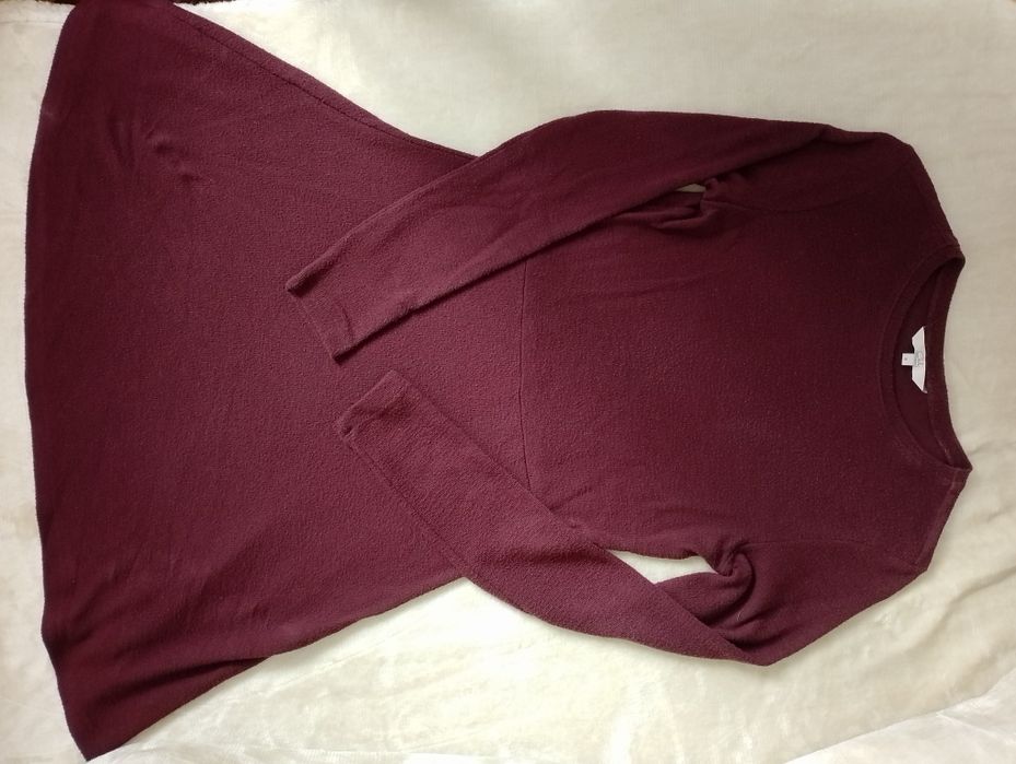 Sukienka dzianina sweterkowa jesienna zimowa do rajstop talia