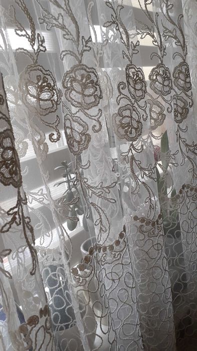 Piękna firana styl retro