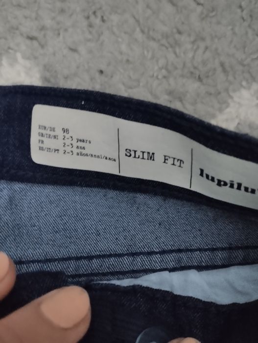 Spodnie jeans lupilu granatowe rozm 98