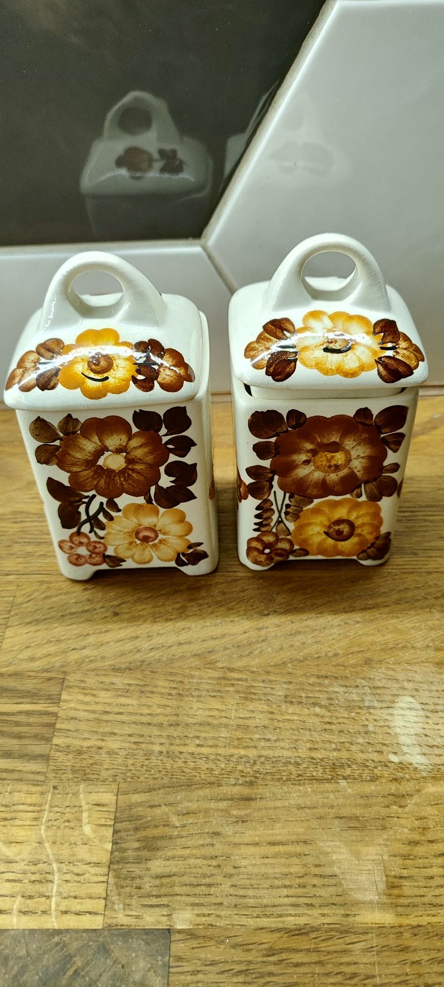 Pojemniki ceramiczne Koło - fajans zestaw