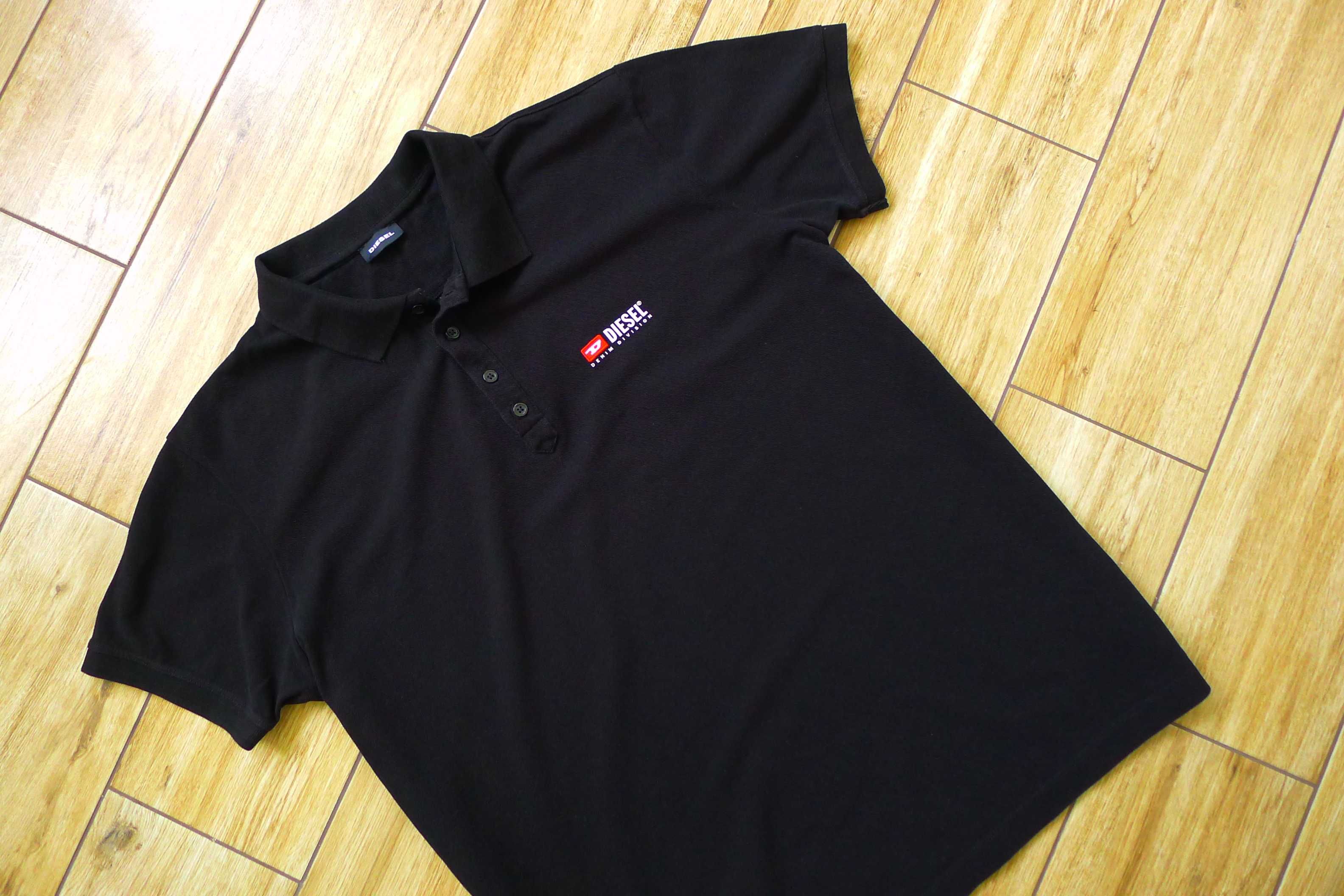 NOWA koszulka polo DIESEL Denim division r. XL oryginal czarna black