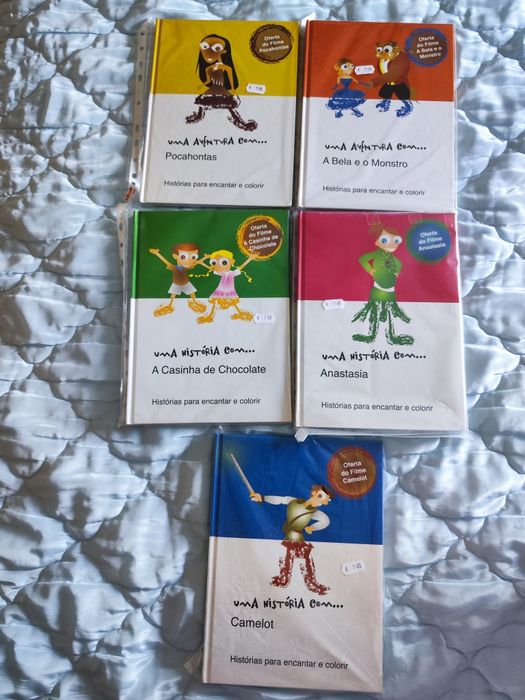 5 Livros didáticos: "Histórias para encantar e colorir"