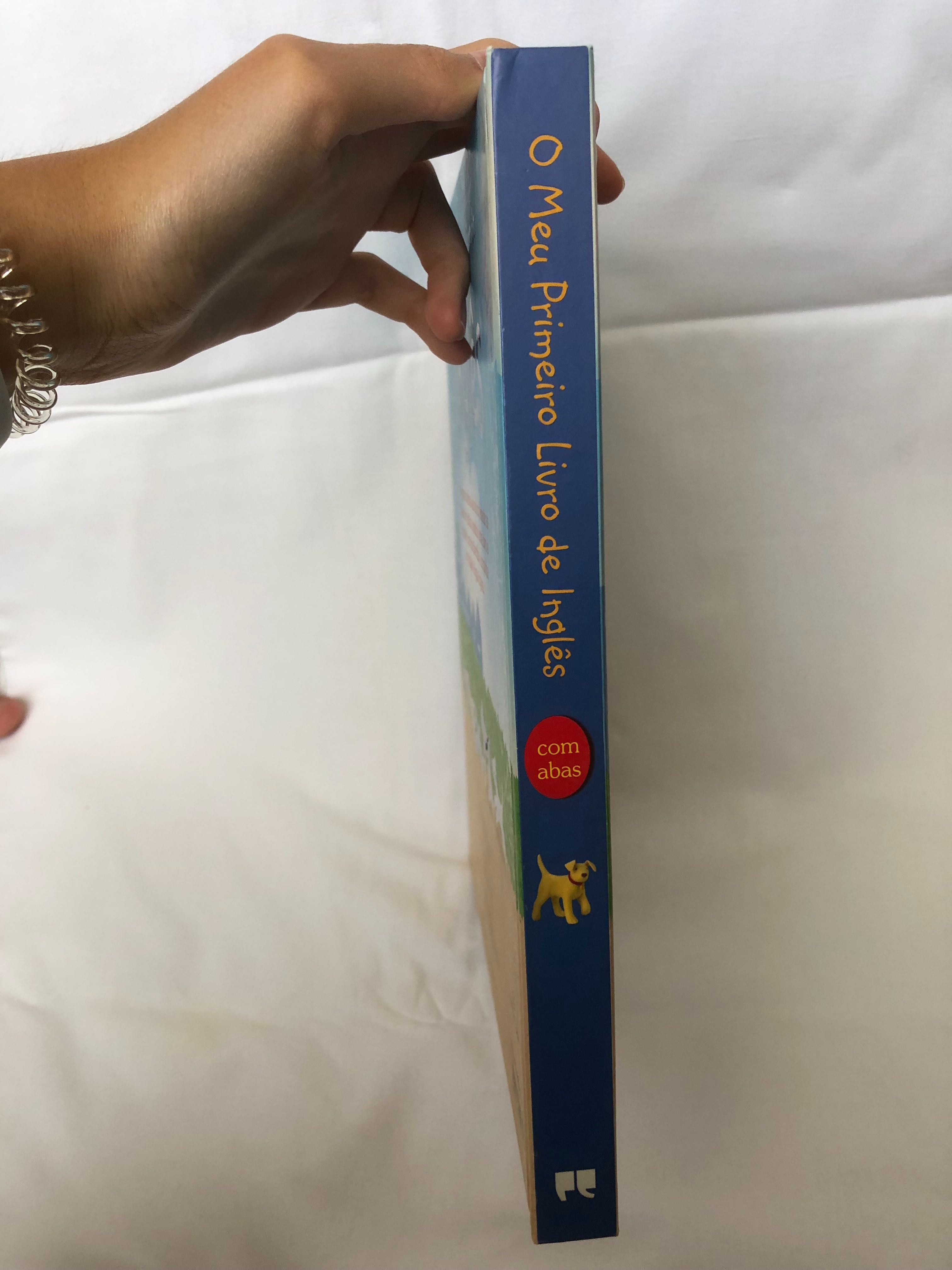 Livro da infantil para aprender inglês, com abas